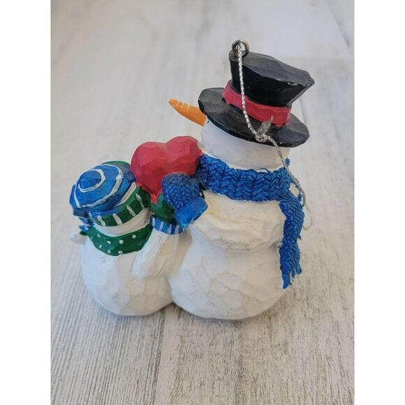 Kohl's cares for kids snowman Saint father heart ornament Xmas decor - Picture 4 of 5